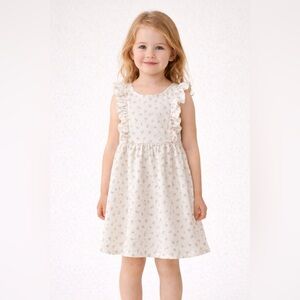 NWOT: Kids Beige H&M Floral Dress